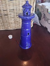 Cobalt Blue Led Lighthouse=Brand New-SHIPS N 24 Hours - £33.45 GBP