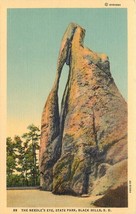 The Needles Eye State Park Black Hills Curt Teich Unused Linen Postcard SD C432 - £5.36 GBP