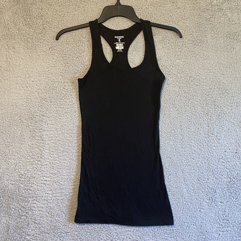 Primary image for Express Intimate Womens XS Black Racer Back Sleeveless Athletic Tank
