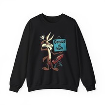 Genius at Work Sweatshirt, Wile E Coyote Inspired, Looney Tunes, Cartoon - $24.05+