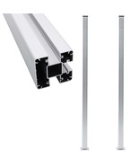vidaXL Fence Posts 2 pcs Aluminum 72.8&quot; - €161,62 EUR