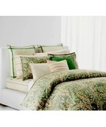 Ralph Lauren Allie Green Paisley Floral King Comforter Set Comf. &amp; 2 Kin... - $195.00