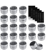 20 Pack Stainless Steel Magnetic Spice Tins, Storage Spice Containers, C... - $39.99