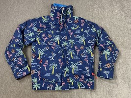 Chubbies Jacket Mens Medium Blue Neon Cocktail Full Zip Fleece 2 in 1 Liner - $54.44