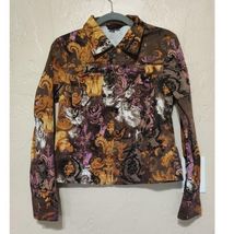 Simon Chang Womens Full Zipper jacket Pockets Long Sleeves Brown Size 8 - $19.80