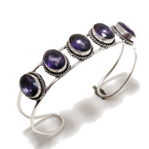 African Amethyst Oval Shape Handmade Fashion Jewelry Bangle Adjustable SA 162 - $5.99