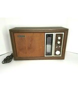 Vintage SONY AM FM Shelf Radio Model TFM-9450W Mahogany Finish Works - $46.74