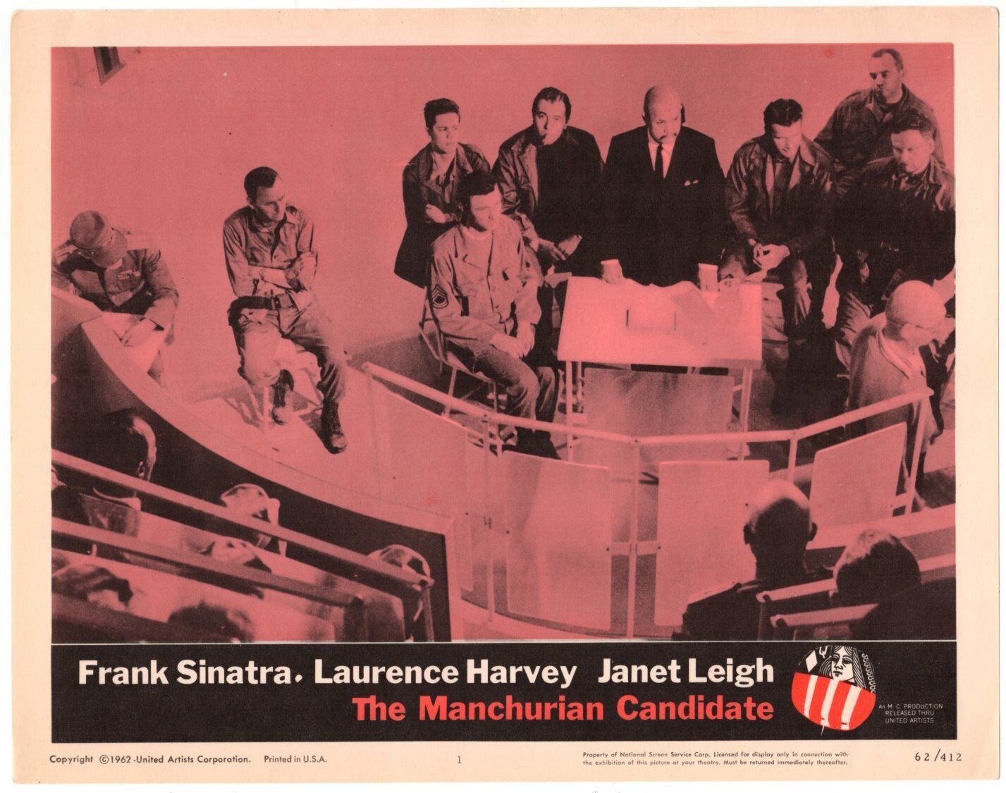 John Frankenheimer&#39;s MANCHURIAN CANDIDATE (1962) Lobby Card #1 Unused VF... - $50.00