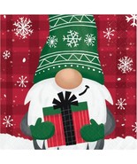 Holiday Gnomes 16 Ct Beverage Cocktail Napkins Christmas - £3.47 GBP
