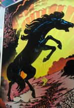 Original Vintage Black light Poster Wild Stallion  - £75.93 GBP