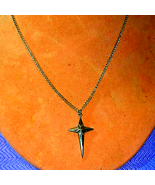 925 Sterling Silver Vintage Cross Necklace - $591.10 MXN