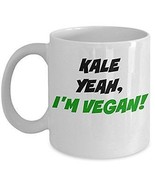 Kale Yeah I&#39;m Vegan Mug - Cool Tea, Coffee Cup - Perfect Anniversary, Bi... - £17.57 GBP