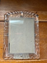 Vintage Carved Clear Plastic Picture Frame Under Glass – 7.5 x 5.5 inches –  - £15.25 GBP