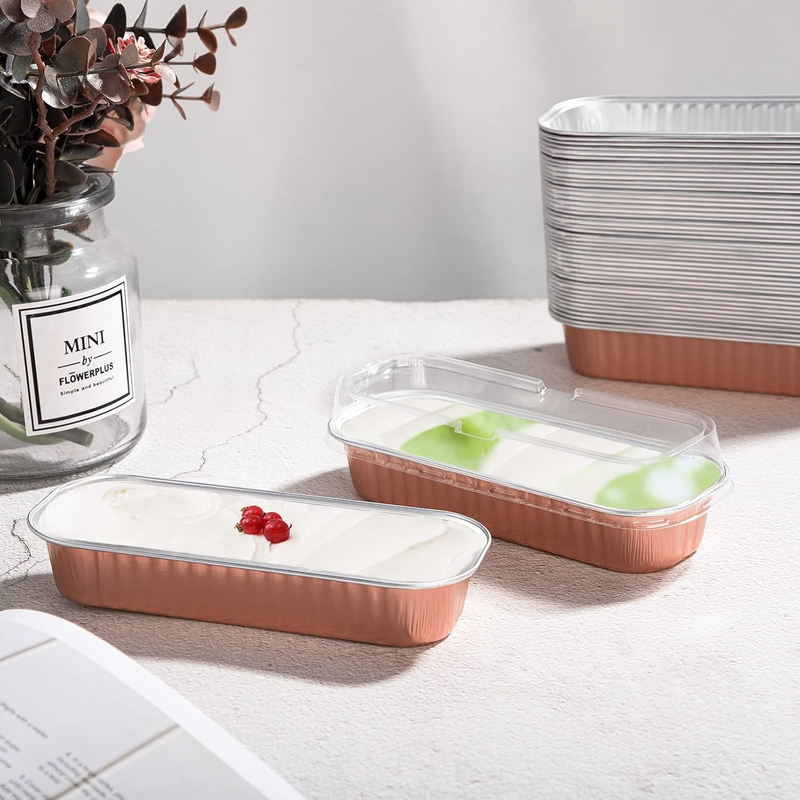 Disposable Aluminum Baking Cups, 50Pcs 6.8Oz 6.5"X2.5"X1.2" Foil Ramekin Item image 5
