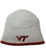 Virginia Tech Hokies Adidas NCAA Fleece Lined Waffle Knit Beanie Winter Hat - $18.99