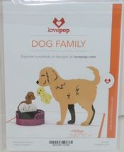 Lovepop LP1535 Dog Family Pop Up Card White Envelope Cellophane Wrapped image 6