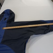 REI Elements RN#37249 Unisex Blue/Black Under Arms Zipper Hooded Jacket Size L image 9