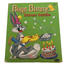 Bugs Bunny Birthday Surprise Tell a Tale Book Bedtime Story Kids Vintage 1960s - £2.39 GBP