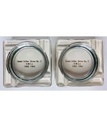 Two Vintage Queen Esther Shrine No 9 OWSJ 1963-1964 Clear Glass Square A... - $572.81 MXN