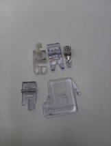 Vtg Singer Sewing Machine 3343c Replacement Snap-on Clear Feet &amp; Plate - $18.51