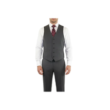 Men's RENOIR Vest Wool 140's Adjustable, Full Lining 508-3 Mid Gray image 8