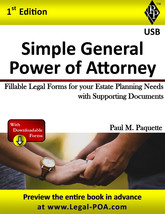 Simple General Power of Attorney - Full Version - USB Flash Drive Only - £16.02 GBP
