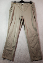 Gap Pants Womens Size 8 Tan Cotton Pockets Medium Wash Straight Leg Flat Front - £10.02 GBP
