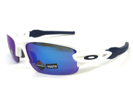 Oakley Kids Sunglasses Flak XXS OJ9008-0758 Matte White w Prizm Sapphire... - $79.19