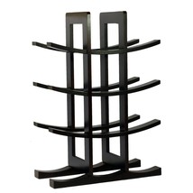 12-Bottle Wine Rack in Dark Espresso Finish Bamboo - $90.53