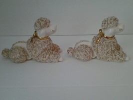 Pair of Vintage Spaghetti Poodles Gold Gilded  - £73.42 GBP