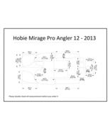 2013 Hobie Mirage Pro Angler 12 Kayak Boat EVA Foam Teak Deck Floor Pad ... - £157.53 GBP