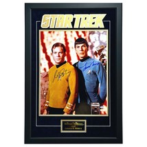 William Shatner / Leonard Nimoy Signed Star Trek 16x20 Photo Framed PSA JSA COA - £2,343.14 GBP