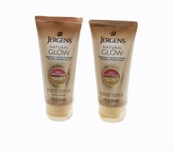 Jergens Natural Glow Revitalizing Body Lotion Medium Shade Trial Travel 2 Fl 2pc - $9.89