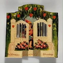 dollhouse miniature Valentine Card Victorian 3D Loves Gate by Cottage Industries - £8.00 GBP