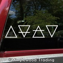 Classical Elements Vinyl Decal - Alchemy Earth Air Fire Water Symbols - ... - $4.94+