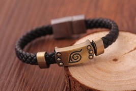 Anime Naruto Knit Bracelet Cosplay Costumes Accessories Props Black Punk Fashion - £23.96 GBP