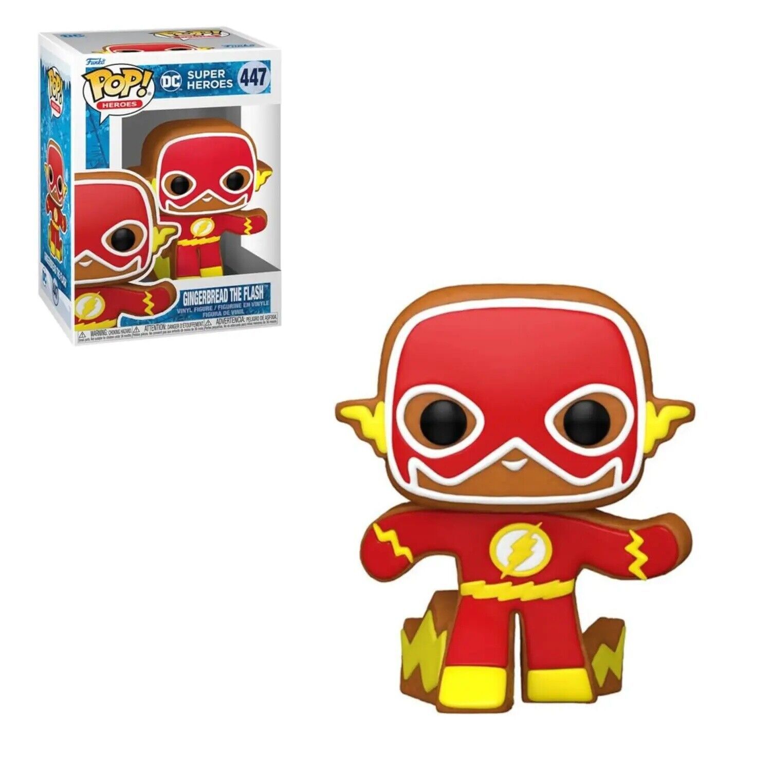 Primary image for DC Comics Gingerbread The Flash Holiday POP! Vinyl Figure Toy #447 FUNKO NEW NIB