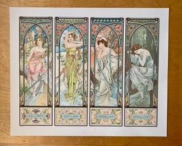 Mucha Foundation Times of Day 1899 Fine Art Lithograph ME 19/35  S2 Art - £910.33 GBP