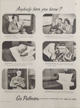 1951 Print Ad Pullman Train Sleeping Cars Family on a Trip on Railroad - $21.37