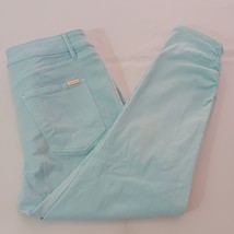 White House Black Market Crop Jeans Women’s Size 10P The Skinny Green Stretch image 2