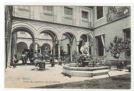 Patio Del Hospital de la Caridad Seville Sevilla Spain 1910c postcard - £5.08 GBP