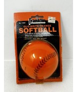 Franklin Glo-Brite Orange Softball #1560 Vintage Sports Greater Visibility - $11.83