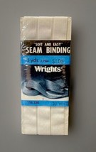 Vintage 1986 Wrights Non Shrink Hem Tap Seam Binding 100% Polyester NOS - £5.51 GBP