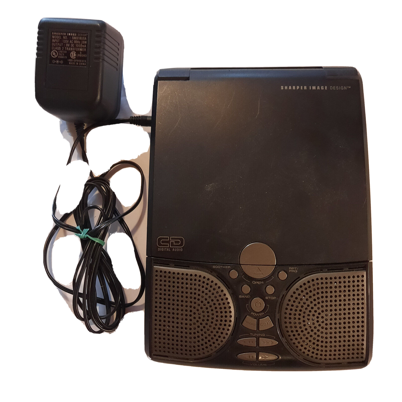 Sharper Image Design SI687 Travel CD AM FM Radio Alarm Clock & Sound Soother - £39.92 GBP
