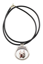 A necklace with a American Pit Bull Terrier dog. A new collection - £11.52 GBP