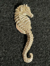 Vintge Lapel Pin Brooch Seahorse Mexico 925 Silver? - £19.92 GBP