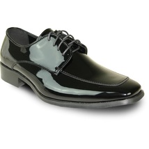 VANGELO Men&#39;s Tuxedo Shoes TUX-3 Fashion Square Toe Wrinkle Free Black P... - £47.92 GBP+