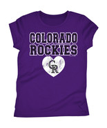 MLB Colorado Rockies Girls Short Sleeve T-Shirt Size 6/6X  7/8 14/16 NWT - £14.14 GBP
