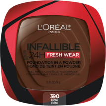 L&#39;Oreal Paris Infallible Up to 24H Fresh Wear Foundation Powder Ebony 0.31 oz.. - £25.31 GBP