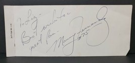 Eastern Airlines Credit Card Charge Form Manny Fernandez NFL Autograph Signature - £25.55 GBP